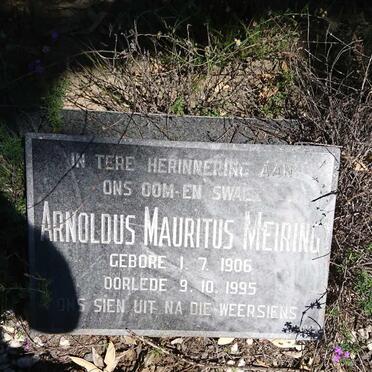 MEIRING Arnoldus Mauritus 1906-1995