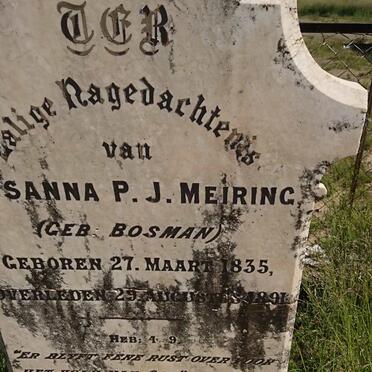 MEIRING Sanna P. J. nee BOSMAN 1835-1891