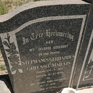 MARAIS Stephanus Gerhardus Griessel 1913-1949 :: MARAIS -1948