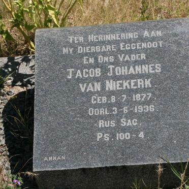 NIEKERK Jacobus Johannes, van 1877-1936