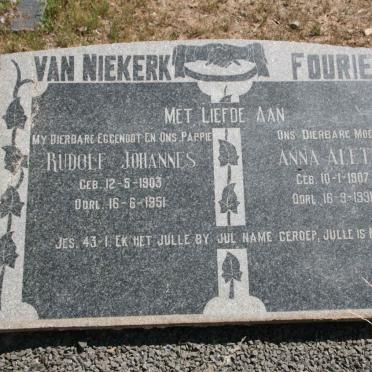 NIEKERK Rudolf Johannes, van 1903-1951 &amp; Anna Aletta 1907-1991