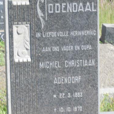 ODENDAAL Michiel Christiaan Adendorf 1893-1970