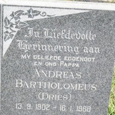ORLANDINI Andreas Bartholomeus 1902-1968 &amp; Margaretha Elizabeth COERTZEN 1917-1990