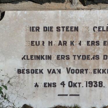 POTGIETER E.J. nee DU TOIT 1833-1925