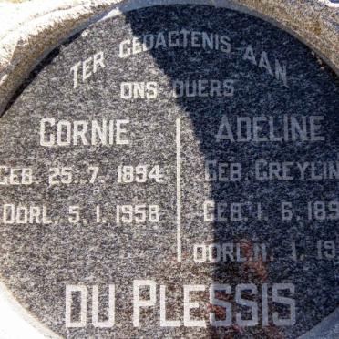 PLESSIS Cornie, du 1894-1958 &amp; Adeline GREYLING 1894-1968