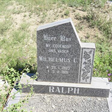 RALPH Wilhelmus C. 1903-1981