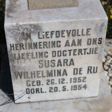 RU Susara Wilhelmina, de 1952-1954