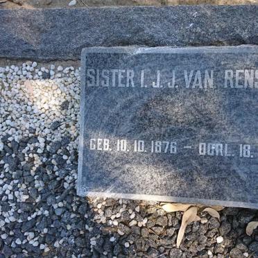 RENSBURG I.J.J., van 1876-1970