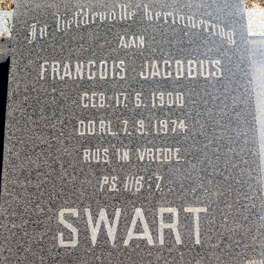 SWART Francois Jacobus 1900-1974