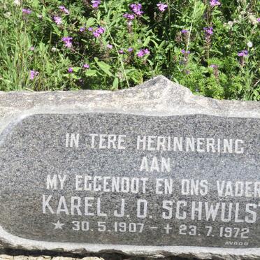 SCHWULST Karel J.O. 1907-1972 &amp; Anna A.J. 1920-1989