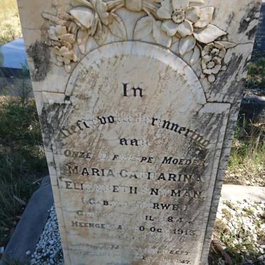SNYMAN Gerrit Petrus 1839-1908 &amp; Maria Catharina Elizabeth V.D. MERWE 1844-1913