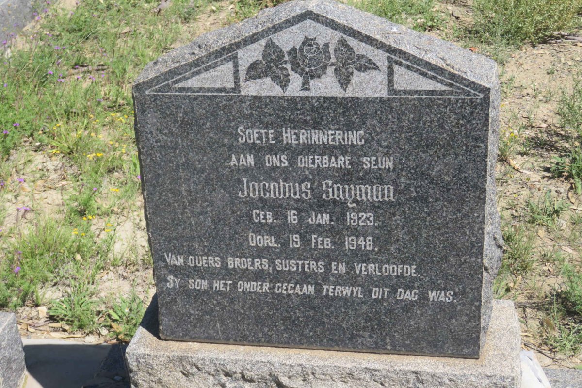 SNYMAN Jacobus 1923-1948