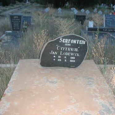 SERFONTEIN Jan Lodewyk 1910-1988 &amp; Gertruida Susanna VAN NIEKERK 1914-1989 :: SERFONTEIN Gerhard 1953-