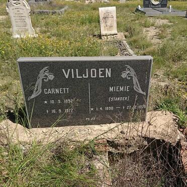 VILJOEN Garnett 1892-1977 &amp; Miemie STANDER 1890-1978