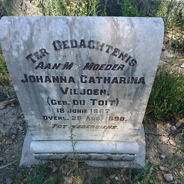 VILJOEN Johanna Catharina nee DU TOIT 1867-1890