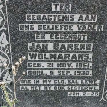 WOLMARANS Jan Barend 1861-1930