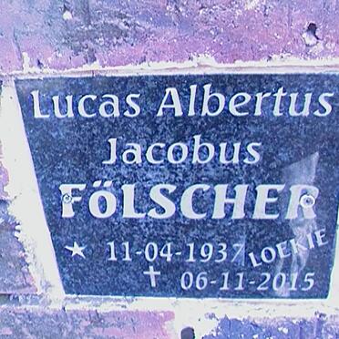FÖLSCHER Lucas Albertus Jacobus 1937-2015
