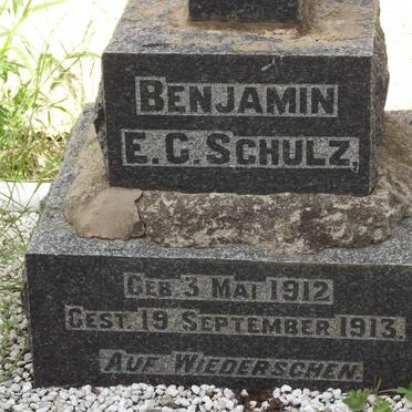 SCHULZ Benjamin E.G. 1912-1913