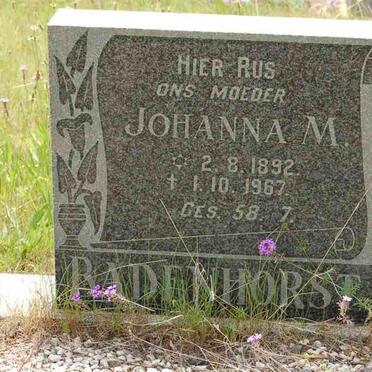 BADENHORST Johanna M. 1892-1967