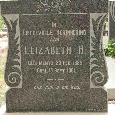 BOUWER Elizabeth H. nee MENTZ 1889-1961