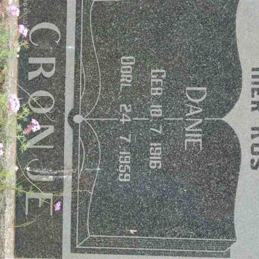 CRONJE Daniel 1916-1959
