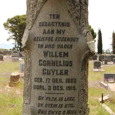CUYLER Willem Cornelius 1880-1919