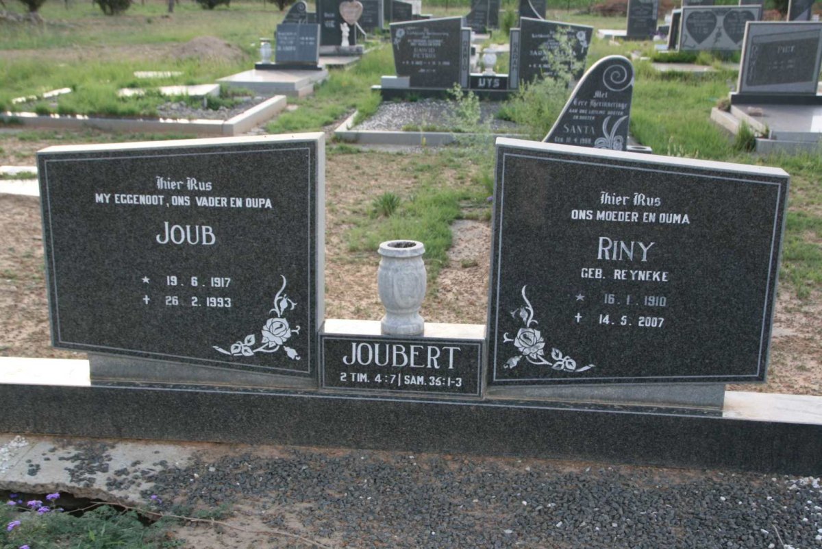 JOUBERT Joub 1917-1993 & Riny REYNEKE 1910-2007