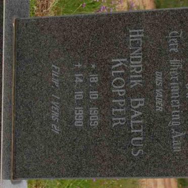 KLOPPER Hendrik Baltus 1909-1990
