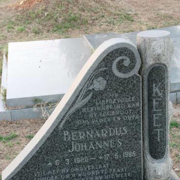 KEET Bernardus Johannes 1920-1985