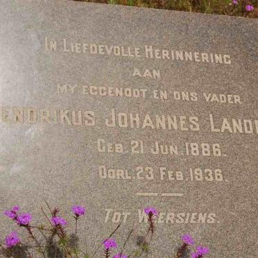 LANDMAN Hendrikus Johannes 1886-1936