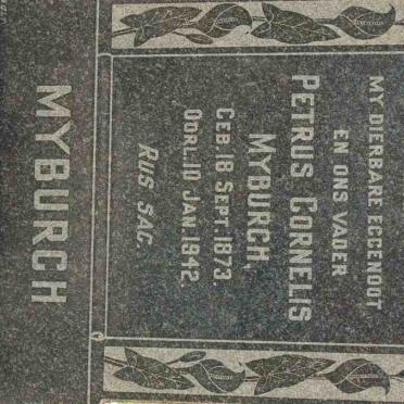 MYBURGH Petrus Cornelius 1873-1942