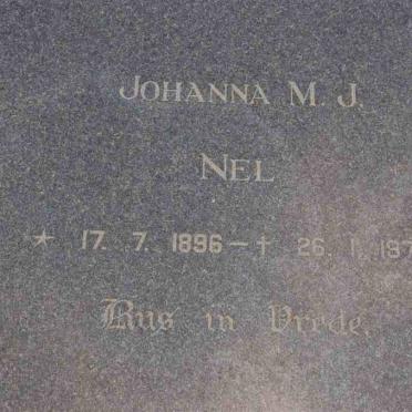 NEL Johanna M.J. 1896-1974