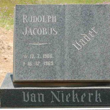 NIEKERK  Rudolph Jacobus, van 1906-1969 &amp; Gertruida Elizabeth DE WET 1906-1970