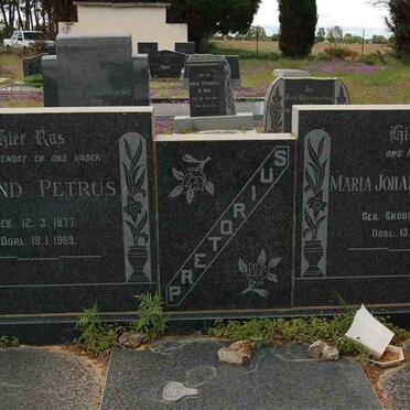 PRETORIUS Barend Petrus 1877-1969 &amp; Maria Johanna Aletta GROUS 1889-1974