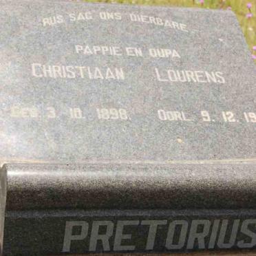 PRETORIUS Christiaan Lourens 1898-1964