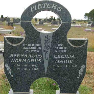 PIETERS Bernardus Hermanus 1942-2005 &amp; Cecilia Marie 1948-