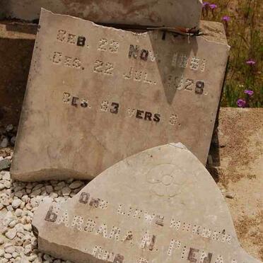 PIENAAR Barbara N. nee BRITZ 1851-1928