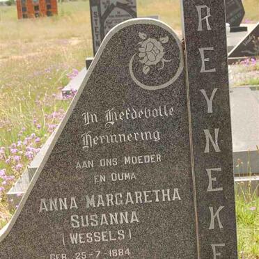 REYNEKE Anna Margaretha Susanna nee WESSELS 1884-1977