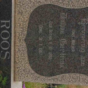 ROOS Doulina Gertrina nee BOTHA 1893-1967