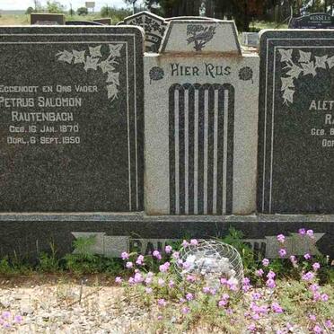 RAUTENBACH Petrus Salomon 1870-1950 &amp; Aletta Johanna BOUWER 1880-1963