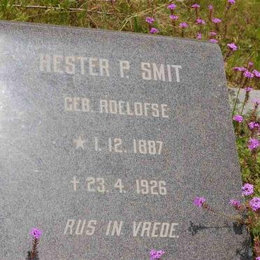 SMIT Hester P. nee ROELOFSE 1887-1926