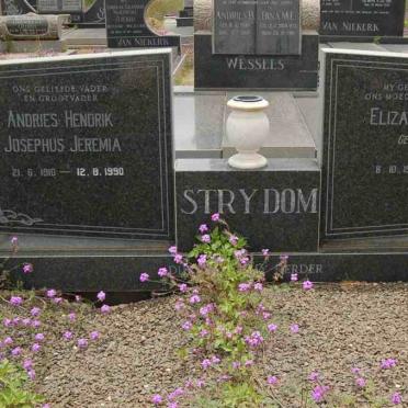 STRYDOM Andries Hendrik Josephus Jeremia 1910-1990 &amp; Elizabeth Susanna RHEEDER 1913-1984