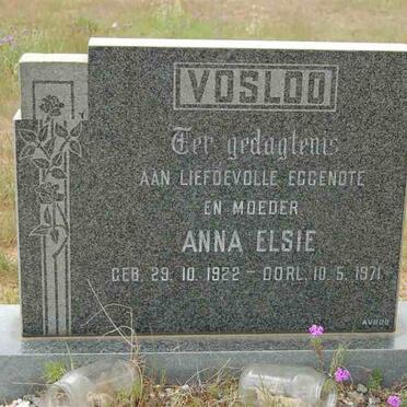 VOSLOO Anna Elsie 1922-1971