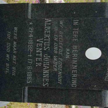 VENTER Albertus Johannes 1892-1965