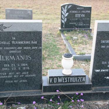 WESTHUIZEN Hermanus, v.d. 1904-1978 & Lenie COETZEE 1903-1986 