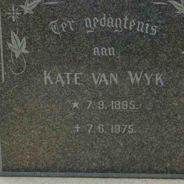 WYK Kate, van 1895-1975