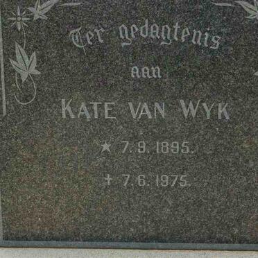 WYK Kate, van 1895-1975