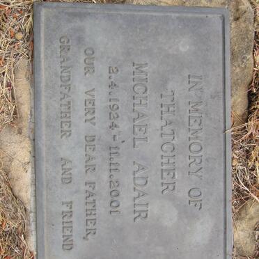 THATCHER Michael Adair 1924-2001