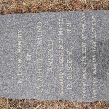 ARNOLD Arthur Edmund 1892-1969