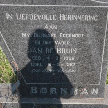 BORNMAN Jan de Bruin 1906-1967